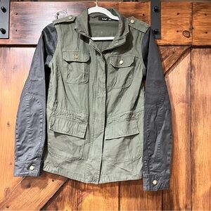 a.n.a Olive and Black Women's Jacket